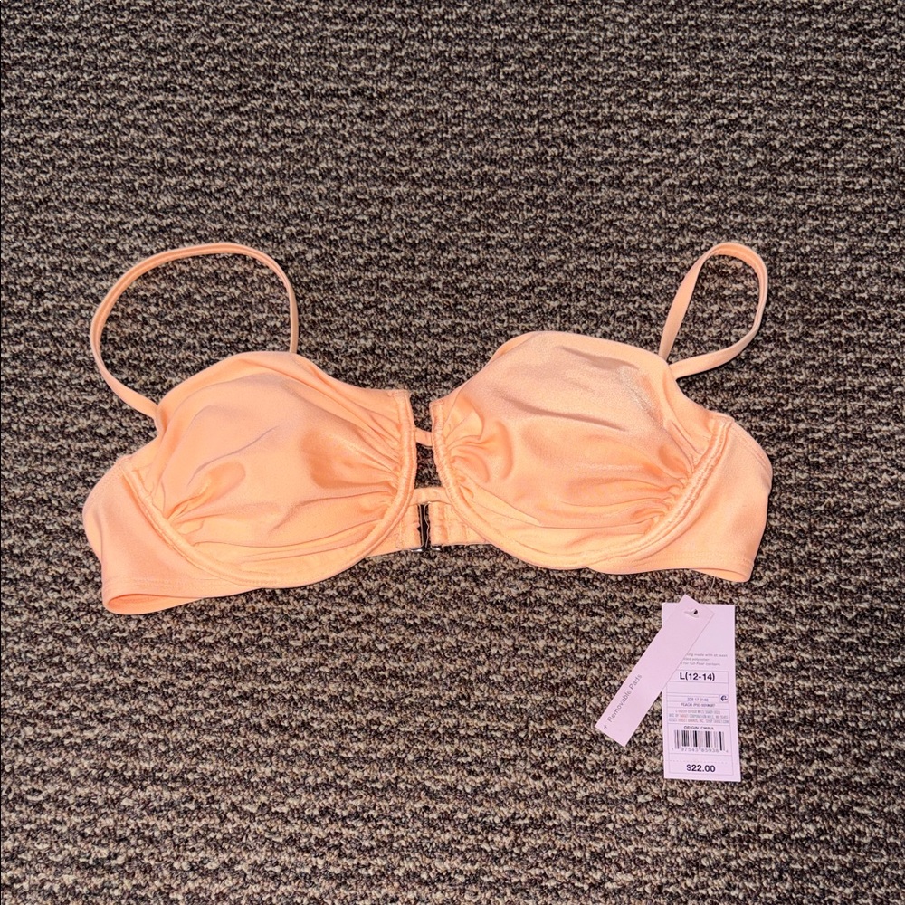 Peach Underwire Bikini Top